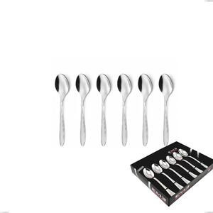 Confezione vetrina 6 pezzi caff� Kappa Sabbiato, 18/10 (AISI304) , spessore 2,5 mm
