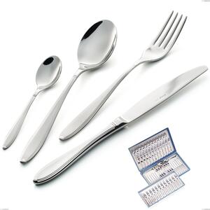 Servizio di posate 75 pezzi in astuccio regalo Kappa Sabbiato, 18/10 (AISI304) , spessore 2,5 mm