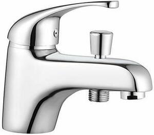 ROUSSEAU CARDIFF single-hole chrome bath and shower mixer - Water saving - Glossy finish