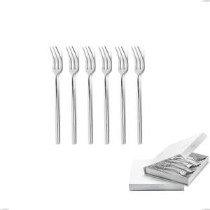 Confezione a libro 6 pezzi forchette dolce kyoto, Acciaio inox (Aisi 304) inox lucido