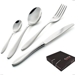 Set di posate 75 pezzi Kappa Sabbiato in confezione regalo, 18/10 (AISI304) , spessore 2,5 mm