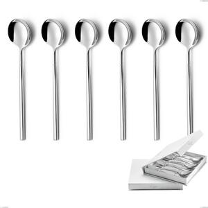 Confezione a libro 6 pezzi cucchiaini caff� kyoto, Acciaio inox (Aisi 304) inox lucido