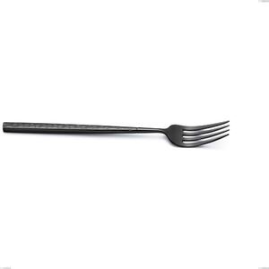 Forchetta tavola Kyoto Origami Black, Acciaio inox (Aisi 304) trattamento pvd acciaio lucido, lunghezza 218 mm