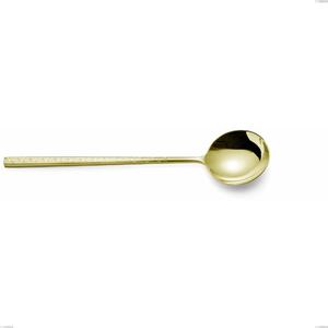 Cucchiaio da servizio Kyoto Origami Tin Gold, Acciaio inox (Aisi 304) trattamento pvd acciaio lucido, lunghezza 238 mm