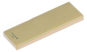 Poggia Posate supporto per set SUSHI in acciaio 18.10 dimensioni 75x25 h 10 mm accoglie 2 posate finitura Sabbiato Champagne