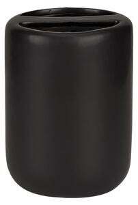 Portaspazzolino nero opaco in ceramica Olinda – Allstar