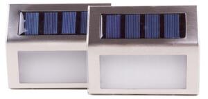 HÖFFTECH - Set da 2 applique solari da parete a LED/1,2V 400 mAh IP44