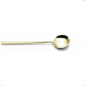 Cucchiaio da servizio Kyoto Tin Gold, Acciaio inox (Aisi 304) trattamento pvd acciaio lucido, lunghezza 238 mm