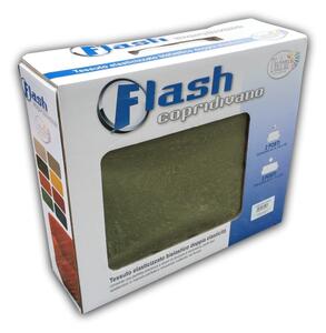 Copridivano FLASH VERDE elasticizzato 1 POSTO DA CM. 80 A 120