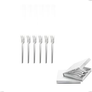 Confezione a libro 6 pezzi forchette dolce Kyoto Sabbiato, Acciaio inox (Aisi 304) inox sabbiato