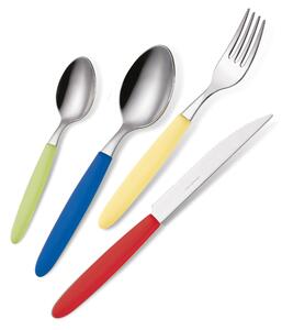 Servizio Posate Colorate 24 pezzi LIGHT 6 Coltello 6 Forchetta 6 Cucchiaio 6 Cucchiaino caff� , manici in polipropilene (Colore Misto 24 pezzi)