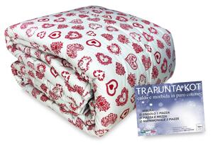 TRAPUNTA KOT © tirolese CUORE ROSSO MADE IN ITALY puro cotone 1 PIAZZA