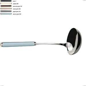 Mestolo linea gres, acciaio 18/10 aisi 304 manici in acrilico, lunghezza 273 mm