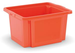 Scatola arancione in plastica 42x35x23 cm H-Box S – KIS