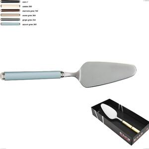 Confezione vetrina 1 pezzo pala torta linea gres, acciaio 18/10 aisi 304 manici in acrilico