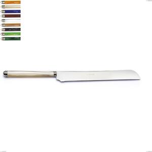 Coltello panettone Linea Perlato, Acciaio inox 18/10 (AISI304) Lunghezza 298 mm manico in ABS doppia ghiera lavabili in lavastoviglie