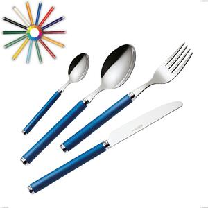 Set Posate colorate LINEA 49 pezzi in acciaio 18/10 in confezione regalo