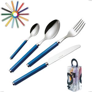 Confezione You&Me 24 pezzi posate linea, Acciaio 18/10 (AISI304) inox lucido , manici in metacrilato