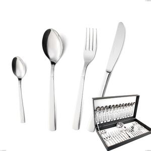 Astuccio 51 pezzi lux, Acciaio inox Aisi 304 Posate Lucide, spessore 2.5 mm