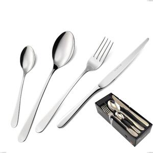 Servizio posate 24 Pezzi LADY inox 18.10 Lucidato a specchio 2,5 mm in confezione salvaspazio
