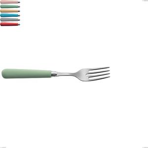 Forchetta pesce macarons, Acciaio inox 18.10 lunghezza 210 mm manici in acrilico inox lucido