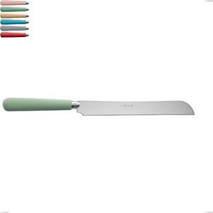Coltello panettone macarons, Acciaio inox 18.10 lunghezza 292 mm manici in acrilico inox lucido
