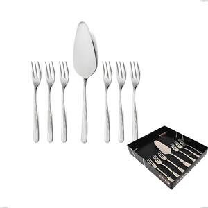 Confezione vetrina 7 pezzi dolce medea, Acciaio inox Aisi 304 lucido, spessore 3 mm