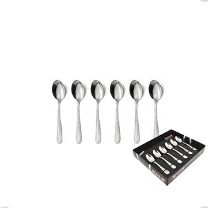 Confezione vetrina 6 pezzi moka medea, Acciaio inox Aisi 304 lucido, spessore 3 mm