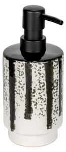 Dispenser per sapone bianco e nero in ceramica 340 ml Subiza – Wenko