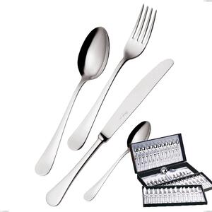 Servizio di posate 113 pezzi in astuccio regalo coltello economico Milano inox 18/10 , Acciaio inox 18/10 (AISI304) lucido a specchio, spessore 2,5 mm