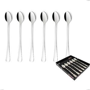 Confezione vetrina 6 pezzi cucchiaini bibita Milano inox 18/10 , Acciaio inox 18/10 (AISI304) lucido a specchio, spessore 2,5 mm
