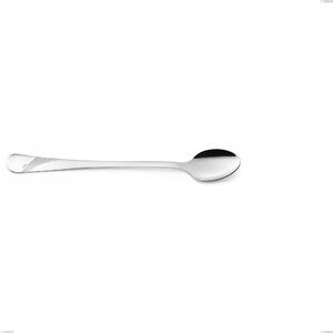 Cucchiaio bibita Milano Inciso , 18/10 (AISI304) acciaio inox Lucido Acciaio lucido finitura a specchio , manico inciso, spessore 2,5 mm mm, lunghezza 195 mm