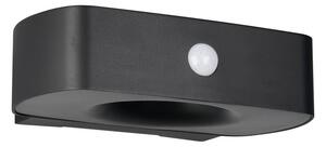 Illuminazione esterna LED con alimentazione a pannelli solari con sensore di movimento da parete (altezza totale 6 cm) Bilbao – Trio
