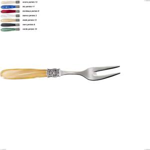 Forchetta carne mona lisa, Acciaio 18/10 AISI 304 Lucido manicatura acrilico perlato, lunghezza 209 mm