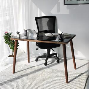 Skye Decor, Cozy- Cozy Çalma Masas Ahap Temperli Cam NOS, colore noce, tavolini, 73x110x60 cm, 100% legno di pino massiccio