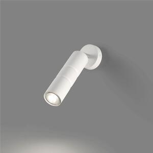 Plafoniera Applique da Muro con Snodo struttura in metallo cromato modello Turbo Dimensioni 5xh 20 cm 1 x Max 50 Watt 0,8 kg Senza vetro colore bianco