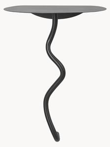 Tavolino da parete in ottone Curvature