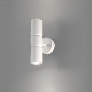 Plafoniera Applique da Muro struttura in metallo cromato modello Turbo Dimensioni 5xh 20 cm 2 x Max 50 Watt 0,8 kg Senza vetro colore bianco