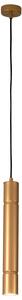 Lampada a sospensione struttura in metallo cromato modello Turbo Dimensioni 5x8,5xh 40 MAX 110 cm 1x Max 40 Watt 1,2 kg e colore Oro Satinato