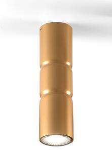 Plafoniera Applique da Muro struttura in metallo cromato modello Turbo Dimensioni 5x h 20 cm 1 x Max 50 Watt 0,8 kg Senza vetro colore Oro satinato