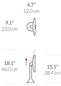 Specchio per make-up con illuminazione/con ingrandimento (5x) ø 20 cm Sensor – simplehuman