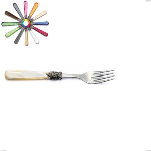 Forchetta pesce Napoleon Perlato, (acciaio 18.10 aisi304), Lunghezza 211 mm manici in metacrilato