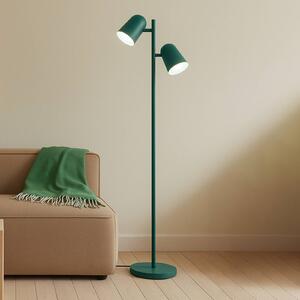 Lampada da terra Isara Lindby, Verde, Soggiorno / Sala da pranzo, Metallo, Moderno, Lampada da terra