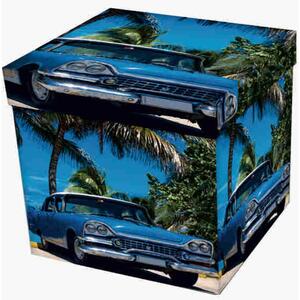 POUF CONTENITORE POGGIAPIEDI CUBA CAR