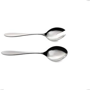 Coppia insalata oasi, Acciaio inox Aisi 304 Posate Lucide, spessore 2 mm, lunghezza 243 mm