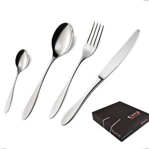 Confezione regalo 49 pezzi oasi, Acciaio inox Aisi 304 Posate Lucide, spessore 2 mm