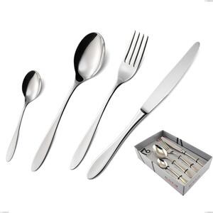 Confezione vetrina 16 pezzi oasi, Acciaio inox Aisi 304 Posate Lucide, spessore 2 mm- posate