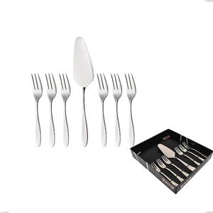 Confezione vetrina 7 pezzi dolce oasi, Acciaio inox Aisi 304 Posate Lucide, spessore 2 mm