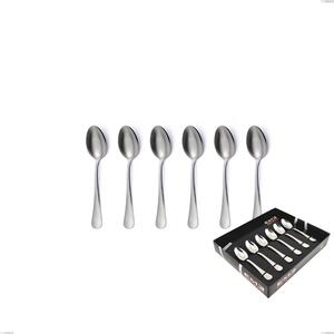 Confezione vetrina 6 pezzi moka Oxford Sabbiato , Acciaio 18/0 (aisi 304) Acciaio Sabbiato, spessore 2 mm mm