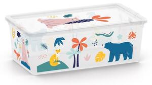 Scatola per bambini bianca in plastica 34x19x12 cm C Box Style – KIS